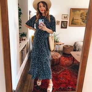 Vetta capsule tiered wrap dress modular convertible polka dot mini midi